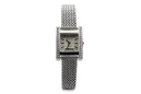 14K White Gold Diamond Watch, Rectangular 0.25ct lwd035wds)