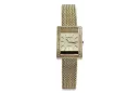 14K Gold Diamond Women's Watch, Rectangle 0.25ct lwd035ydg)