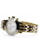 Yellow gold men's Lady Geneve round watch mw068yw