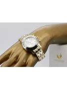 Чоловічий круглий годинник Lady Geneve mw068yw з жовтого золота