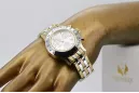 Чоловічий круглий годинник Lady Geneve mw068yw з жовтого золота