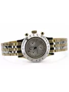 Yellow gold men's Lady Geneve round watch mw068yw