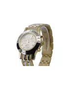 Yellow gold men's Lady Geneve round watch mw068yw