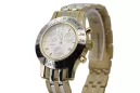 Yellow gold men's Lady Geneve round watch mw068yw