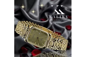 Gold men's watch Geneve ★ zlotychlopak.pl ★ Gold purity 585 333 Low Price!
