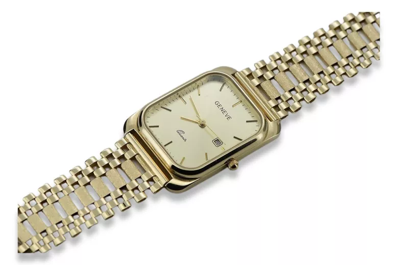 Gold men's watch Geneve ★ https://zlotychlopak.pl/ru/ ★ Золотая чистота 585 333 Низкая Цена!