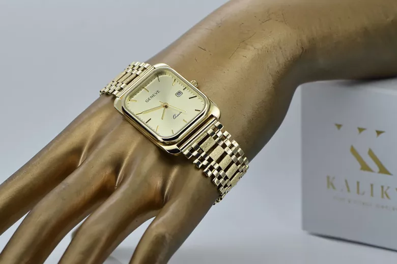 Gold men's watch Geneve ★ https://zlotychlopak.pl/ru/ ★ Золотая чистота 585 333 Низкая Цена!