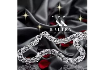 Or jaune 14k Chaîne bizantine ★ russiangold.com ★ Gold 585 333 Prix bas