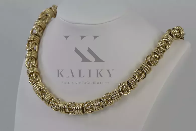 Yellow rose gold chain ★ russiangold.com ★ Gold 585 333 Low price