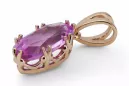 Colgante estilo Vintage Amethyst Original Vintage 14K Rose Oro vpc019r