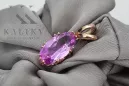 Anhänger Vintage-Stil Amethyst Original Vintage 14 K Roségold vpc019r