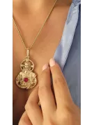 Colgante con icono de medallón de Jesús ★ https://zlotychlopak.pl/es/ ★ Oro 585 333 precio bajo