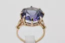 Sovietic rus a crescut 14k 585 aur Alexandrite Ruby Emerald Safir Zircon inel vrc073