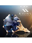 Оригінальний Вінтажний 14K Rose Gold Sapphire кільце старовинне jwlery vrc073r