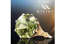 Ring gelb Peridot Original Vintage 14K Rose Gold Vintage Jewlery vrc073r