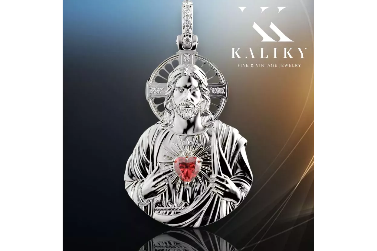 Jezus médaillon icône pendentif ★ https://zlotychlopak.pl/fr/ ★ Gold 585 333 bas prix