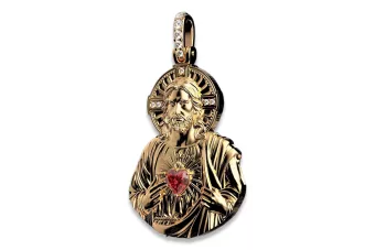 Medalionul Iconului lui Isus ★ https://zlotychlopak.pl/ro/ ★ Aur 585 333 preț scăzut