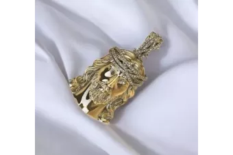 Кулон с иконой медальона Иисуса ★ https://zlotychlopak.pl/ru/ ★ Золото 585 333 низкая цена