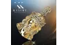 Jezus-Medaillon-Symbol-Anhänger aus 14-karätigem Gold, pj010y
