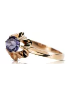 Jewlery Ring Alexandrite Original Vintage 14K Rose Gold vrc004r