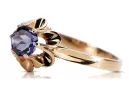 Jewlery Ring Alexandrite Original Jahrgang 14K Rose Gold vrc004r