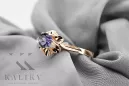 Jewlery Ring Alexandrite Original Jahrgang 14K Rose Gold vrc004r