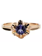 Jewlery Ring Alexandrite Original Jahrgang 14K Rose Gold vrc004r