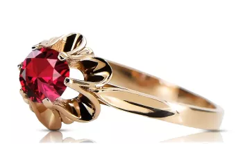 Ruby Original Vintage 14 Karat Roségold Ring Vintage Handwerk vrc004r