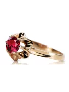 Ruby Original Vintage 14 Karat Roségold Ring Vintage Handwerk vrc004r