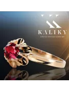 Ruby Original Vintage 14 Karat Roségold Ring Vintage Handwerk vrc004r