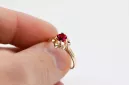 Ruby Original Vintage 14K Rose Gold Ring Vintage craft vrc004r