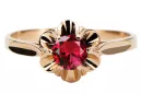 Ruby Original Vintage 14 Karat Roségold Ring Vintage Handwerk vrc004r