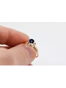 Vintage Ring Sapphire Original Vintage 14K Rose Gold vrc004r