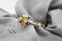 Vintage Jewlery Ring Yellow Peridot Original Vintage 14K Rose Gold vrc004r