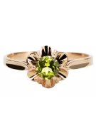 Vintage Jewlery Ring gelb Peridot Original Vintage 14K Rose Gold vrc004r