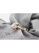 Оригинальный Vintage 14K Rose Gold Zircon Ring Винтажные ювелирные изделия vrc004r