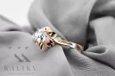 Original Jahrgang 14K Rose Gold Zirkon Ring Vintage Jewlery vrc004r