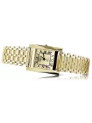 Reloj rectangular para mujer en oro de 14 quilates lw036ydgb&lbw002y