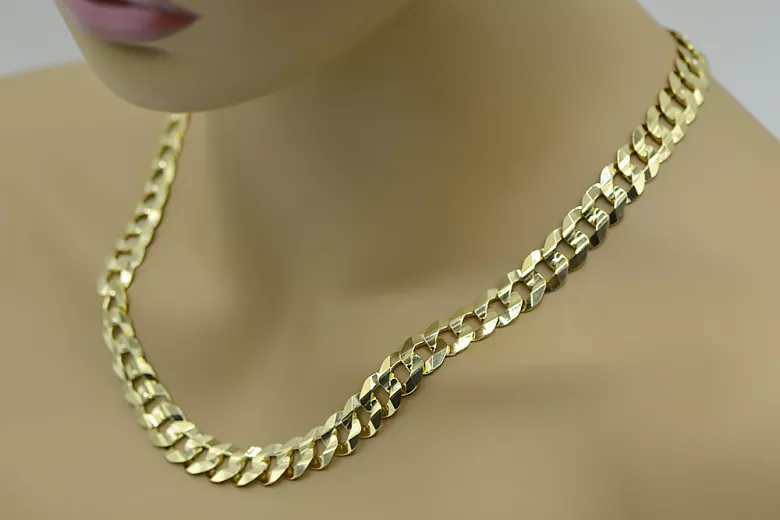 Yellow rose gold chain ★ russiangold.com ★ Gold 585 333 Low price