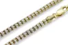 Zwei Farben 14k Gold einzigartige Fantazy Kette Hervorragend! cc069yw