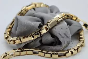 Unique 14k Chaîne d'ancrage d'or nouveau modèle Excellent! cc067y
