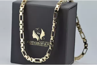 Unique 14k Chaîne d'ancrage d'or nouveau modèle Excellent! cc067y