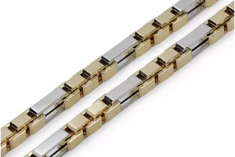 Deux couleurs 14k Chaîne d'ancrage unique en or nouveau modèle Excellent! cc067yw