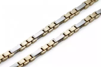 Zwei Farben 14k Gold einzigartige Ankerkette neues Modell Hervorragend! cc067yw