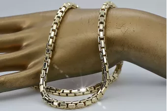 Złoty łańcuszek ankiet 14k 585 Nowy model Excellent! cc068y