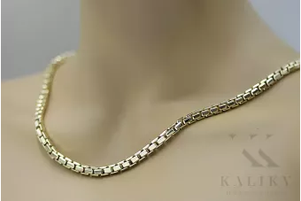 Унікальний 14k Золота якірна мережа Нова модель Відмінно! cc068y
