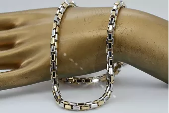 Два цвета 14k Золотая уникальная якорная цепь новой модели Excellent! cc068yw