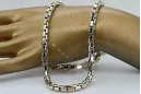 Two colors 14k Gold unique anchor chain new model Excellent! cc068yw