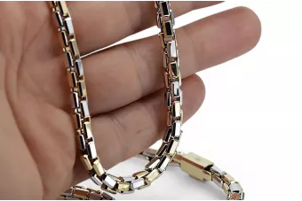 Złoty łańcuszek ankiet 14k 585 Nowy model Excellent! cc068yw