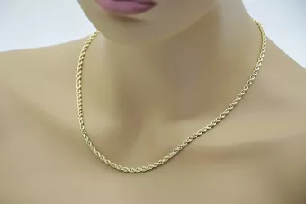 Żółty różowy złoty łańcuch ★ russiangold.com ★ Złoto 585 333 Niska cena